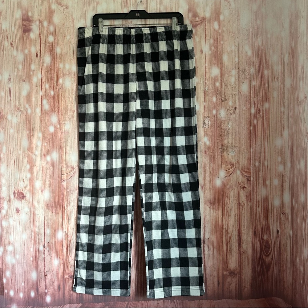 Wondershop At Target Lounge PJ Pants Men's Sz L Plaid White And Black